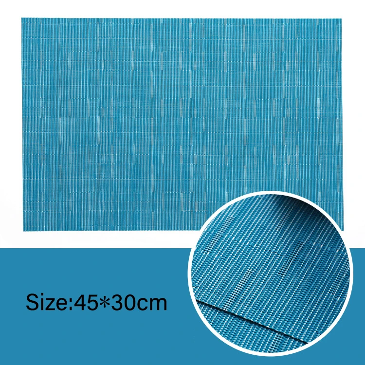 4 шт./лот простая подстилка из ПВХ для обеденного стола коврик столовой посуды