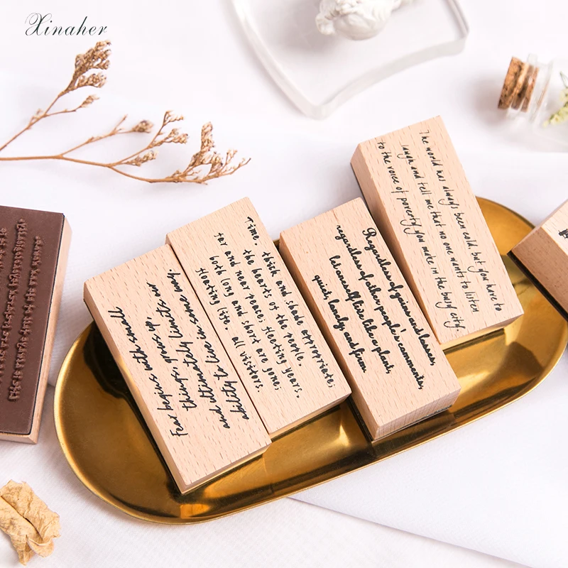 XINAHER винтажная фраза английская печать DIY для скрапбукинга канцелярские