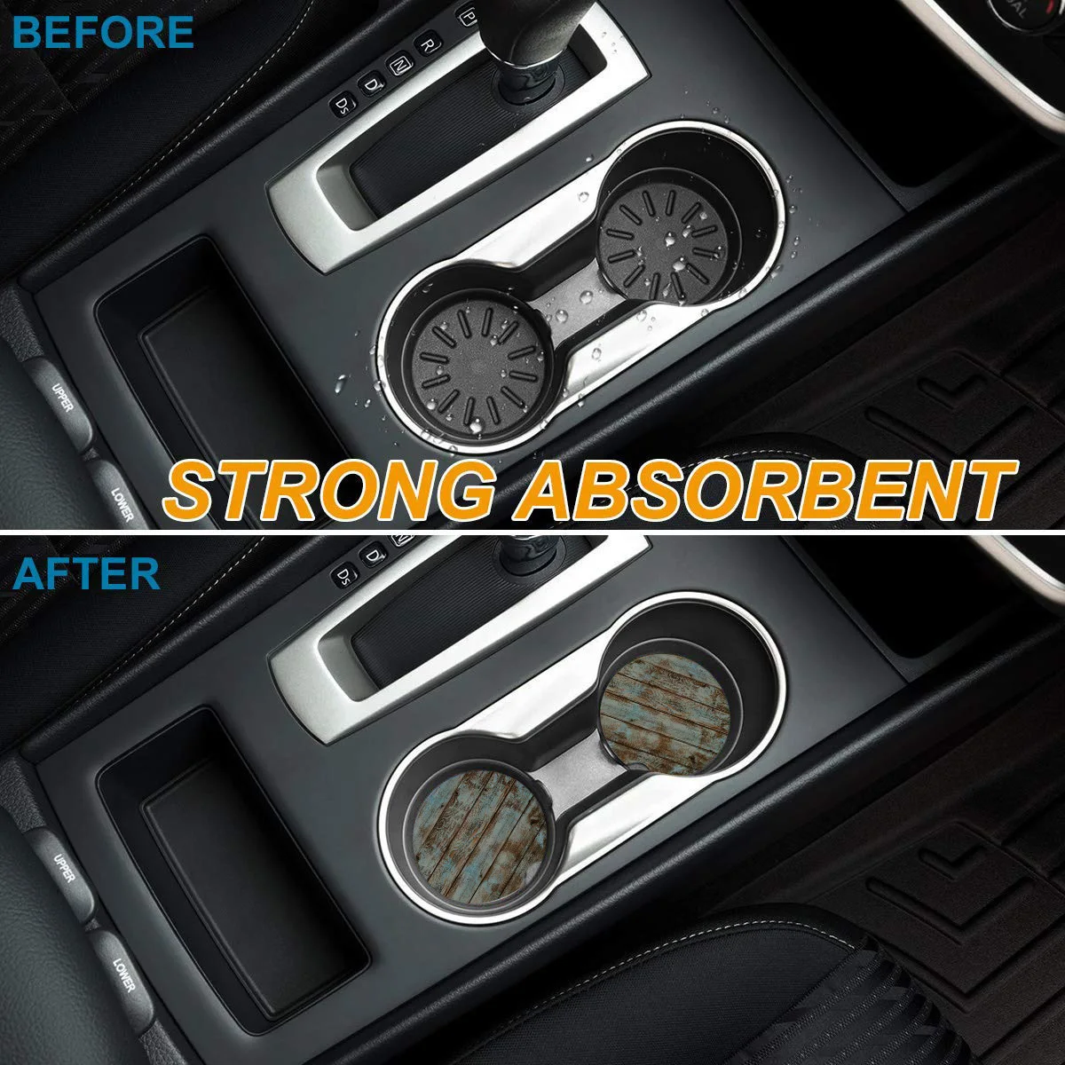 Подставки под стаканы в стиле ретро с текстурой дерево автомобильные аксессуары