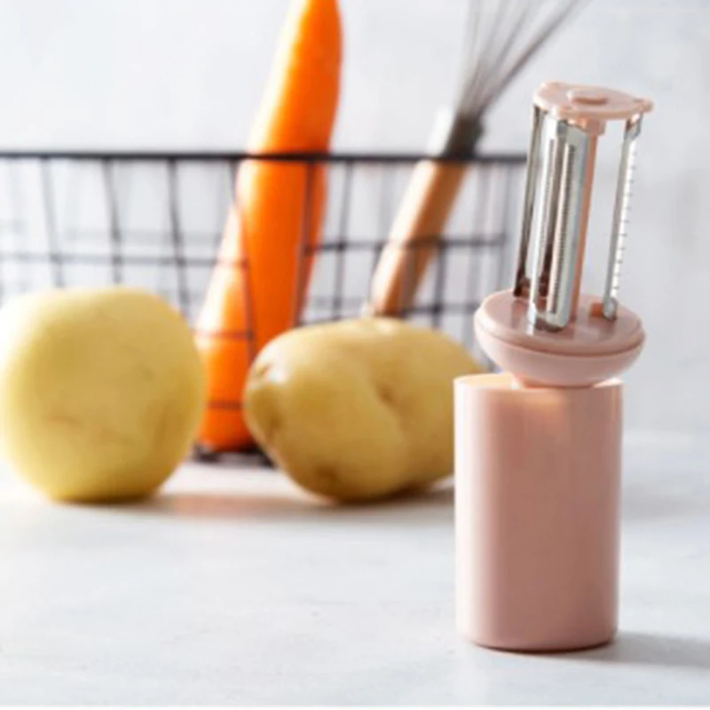 

Vegetable Slicer Rotatable Blade Design Peeler Three In One Fruit Peeler