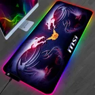 RGB коврик MSI, геймерская клавиатура, аксессуары для геймеров, коврик для мышки с аниме, игровой ноутбук, коврик для ПК, геймерского кабинета, Настольный коврик, Varmilo, мыши