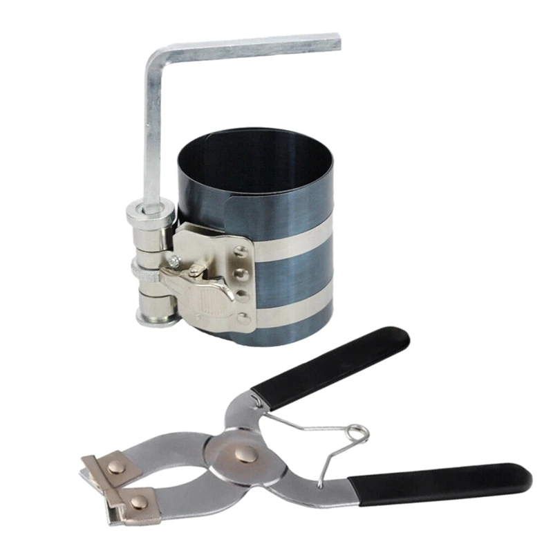 2 шт. трещотка стиль поршневое кольцо компрессор и установщик плоскогубцы