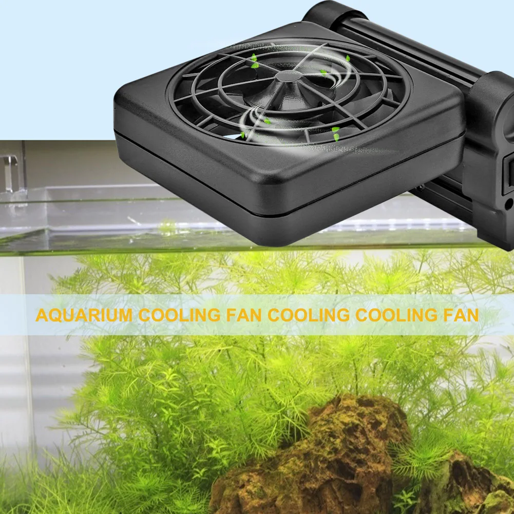 

Aquarium Cooling Fan Mute Multi-angle Temperature Control Water Cooler Farming Fish Tank Adjustable Low Noise Chiller Fan