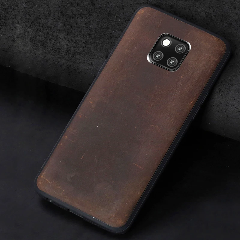 Чехол из воловьей кожи для телефона Huawei Mate 9 10 20 Pro P10 P20 P30 Lite чехол Crazy Horse Honor 8X