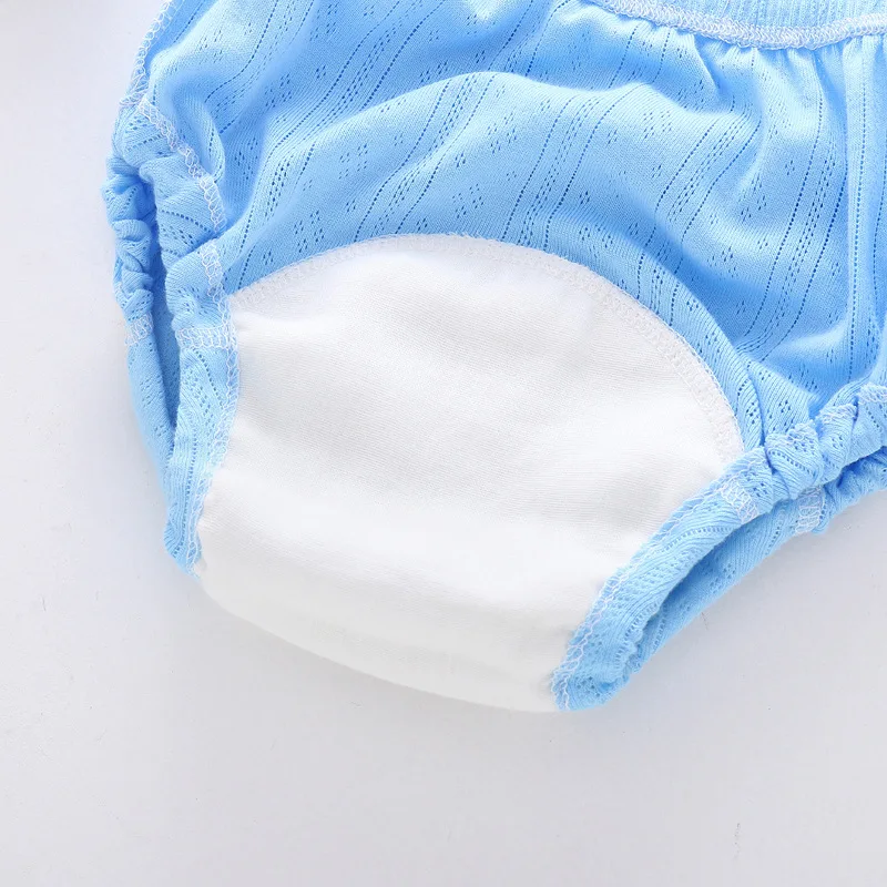 Summer Baby Training Pants Leak-Proof Washable Waterproof Cotton Baby Diapers Toddler Baby Hollow Thin Clean Diapers Underwear images - 6
