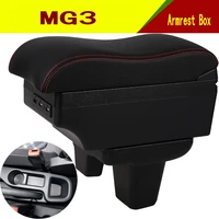 for morris garages mg3 armrest box center console central store content storage box with cup holder usb interface products