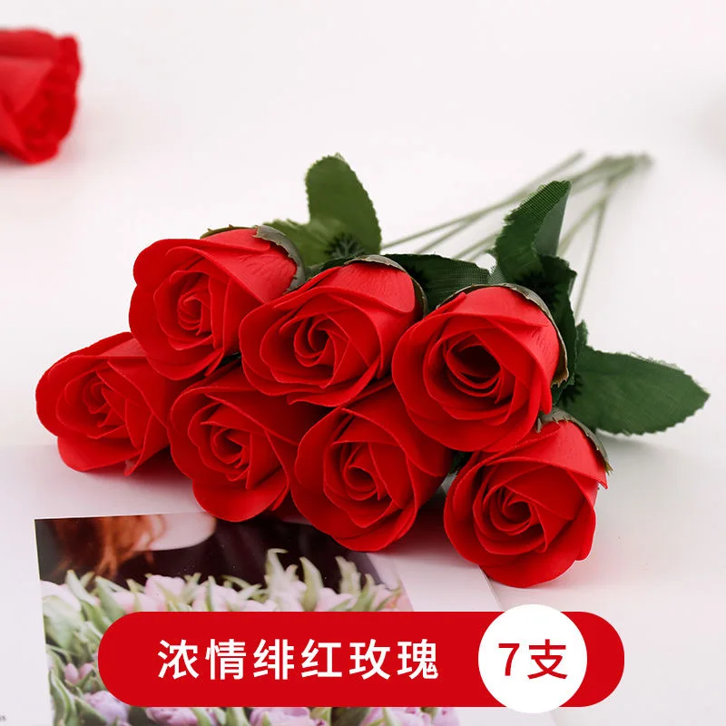 Бесплатная доставка 7 шт Роза/Гвоздика искусственный цветок букет креативное