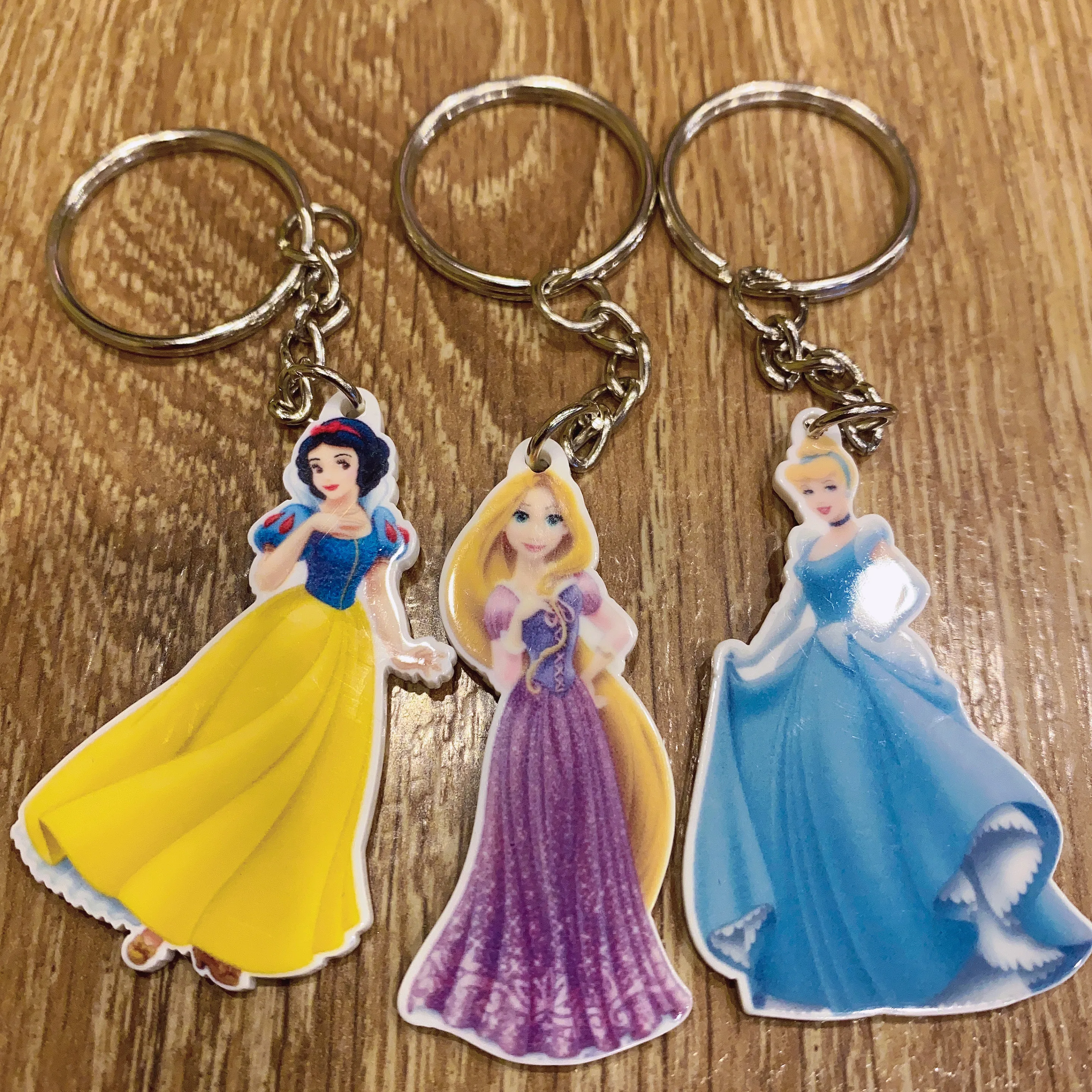3 шт. брелок для ключей с героями мультфильмов принцесса Белль Белоснежка женщин