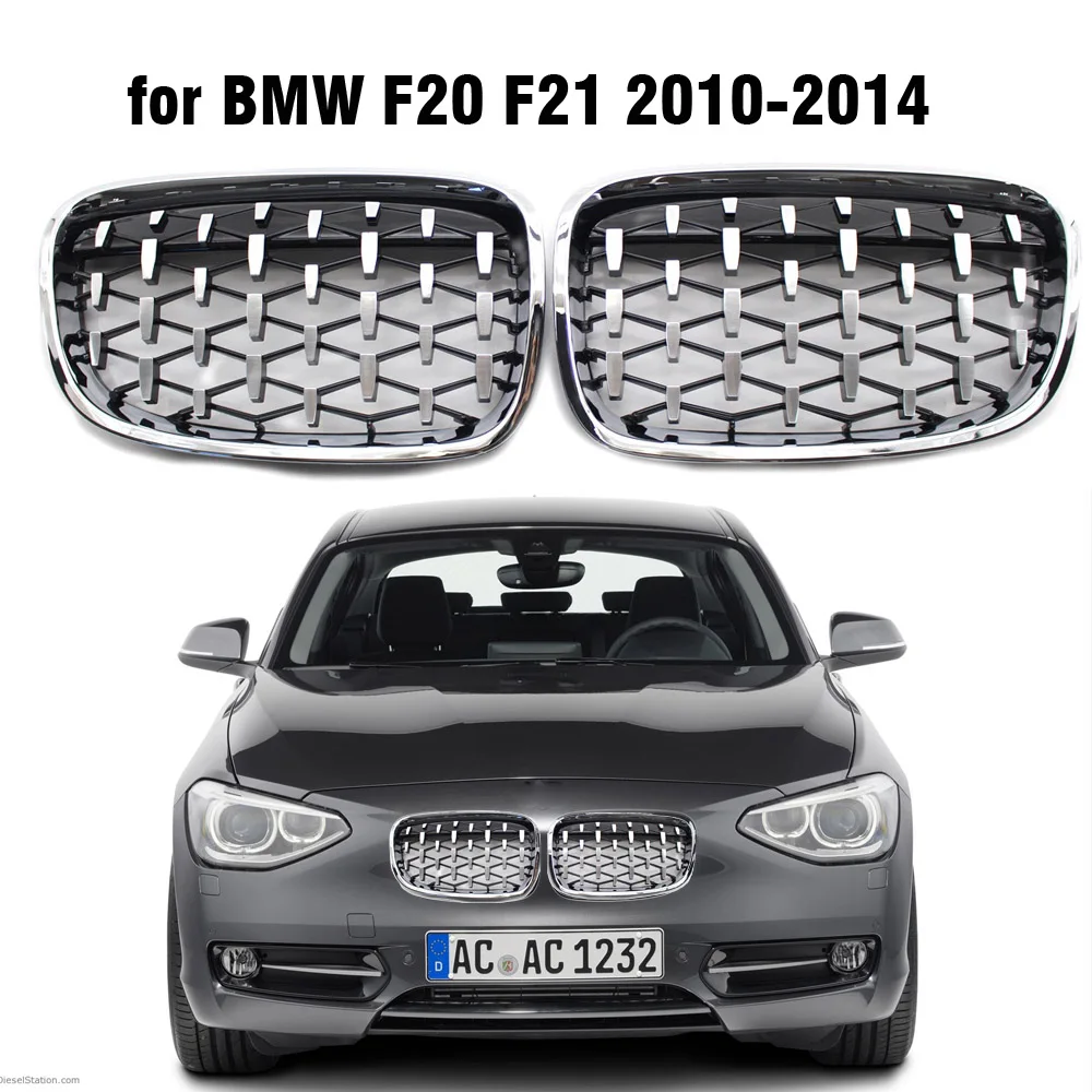 

Глянцевая черная решетка Ricoy для хэтчбека Bmw 2011 - 2014 F20 F21 118i 120i 140i 2, Спортивная решетка для радиатора