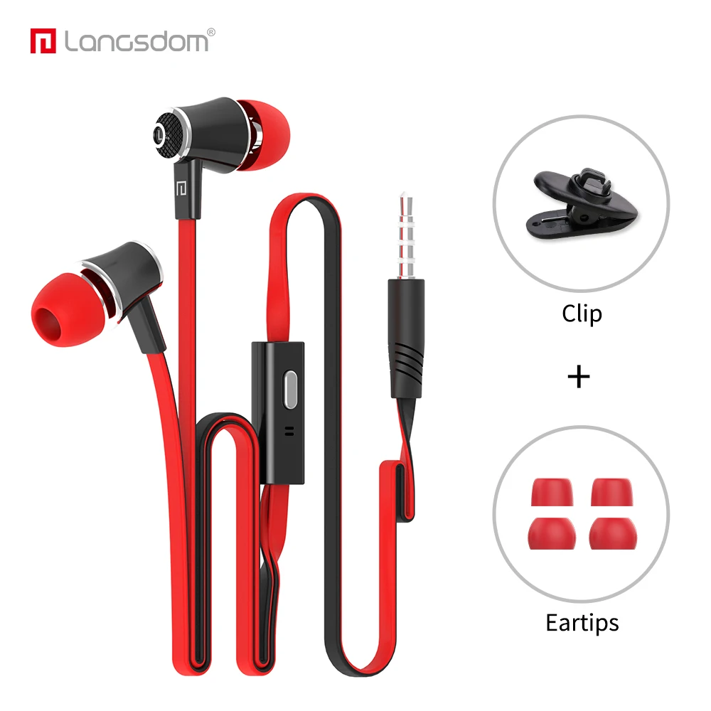 

Langsdom JM21 Colorful Wired Headphones for Phone iPhone xiaomi In Ear Earphones 3.5mm Headsets Earbuds Earpiece fone de ouvido