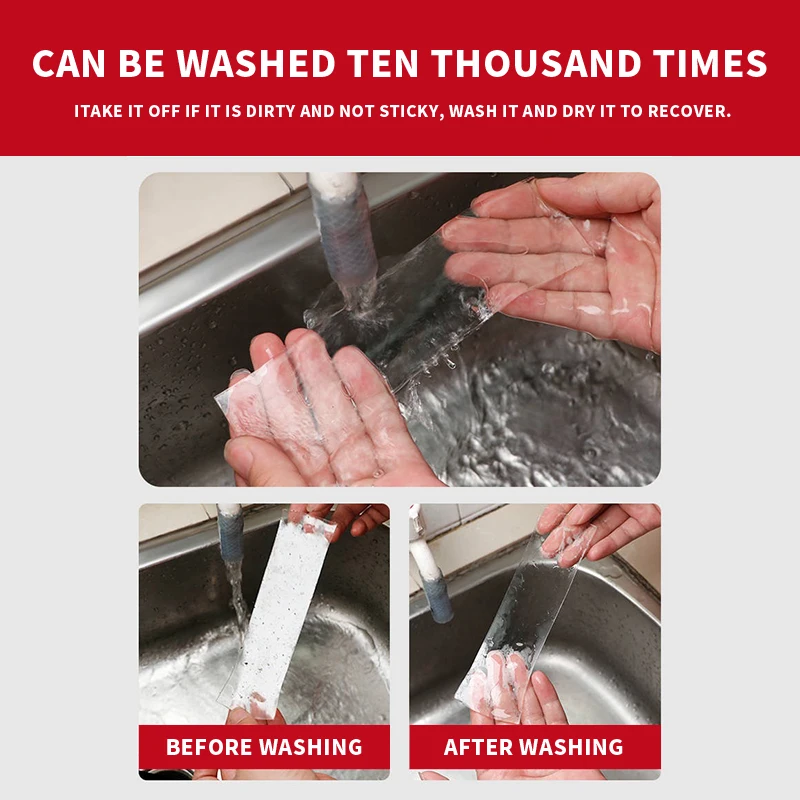 1/3/5 м нано лента без следов Двусторонняя прозрачная многоразовая