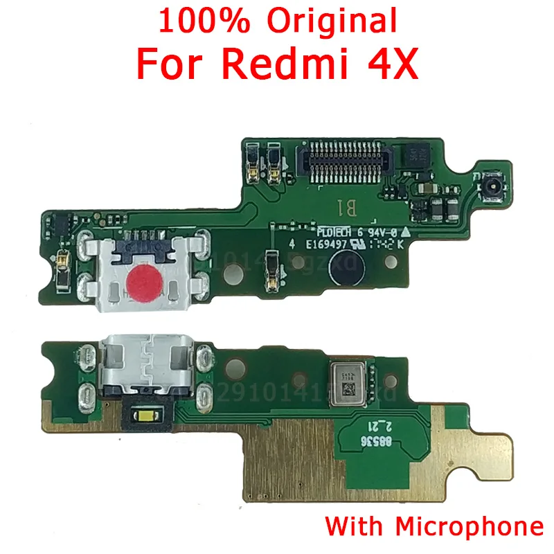 Оригинальный зарядный порт для Xiaomi Redmi 4X плата зарядки гибкий кабель USB штекер