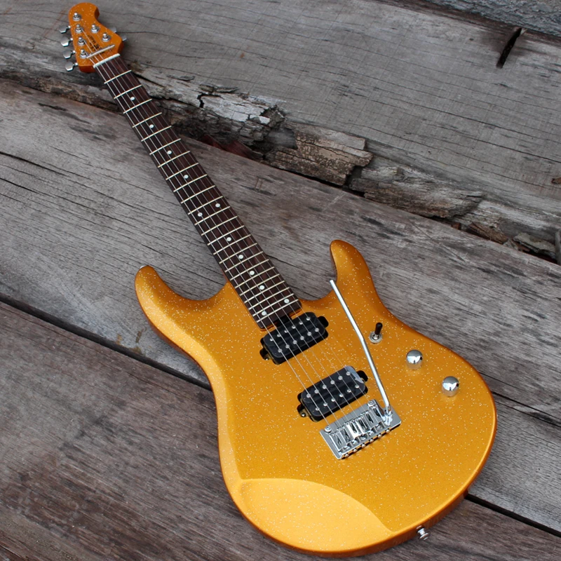 Светло-желтый Eart фабрика custom shop Новинка JP60L металлическая фиолетовая 6 струнная электрогитара - Цвет: Светло-желтый