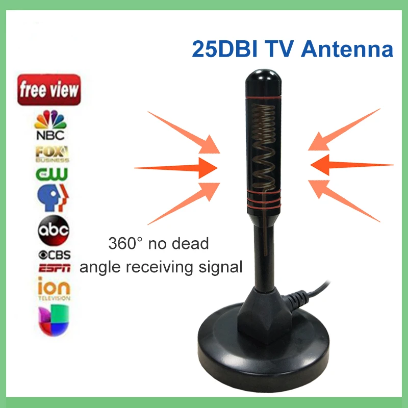 ТВ антенна комнатная цифровая наружная hdtv hqclear receptor exterior booster amlificador wifi hd para