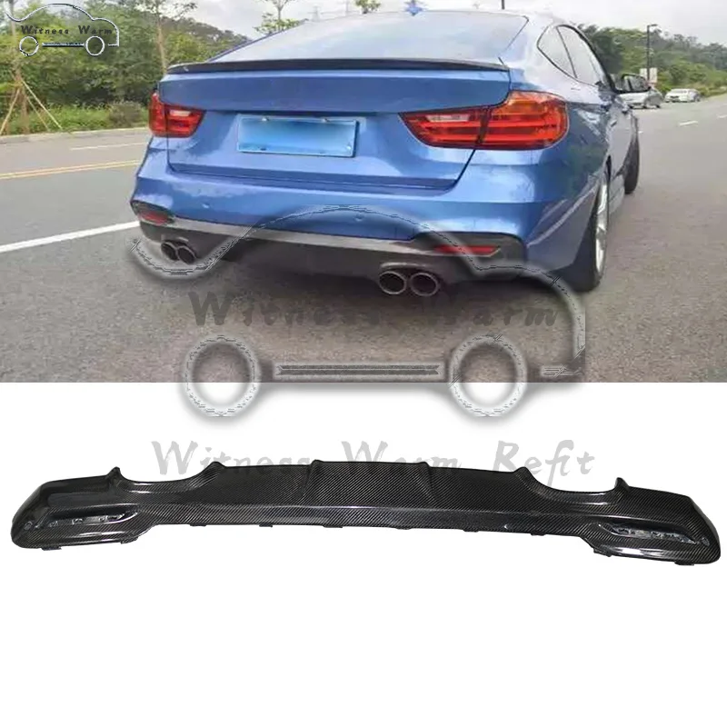 Задний спойлер из углеродного волокна диффузор для BMW F34 GT Mt sport bumper GranTurismo 13 UP exhip