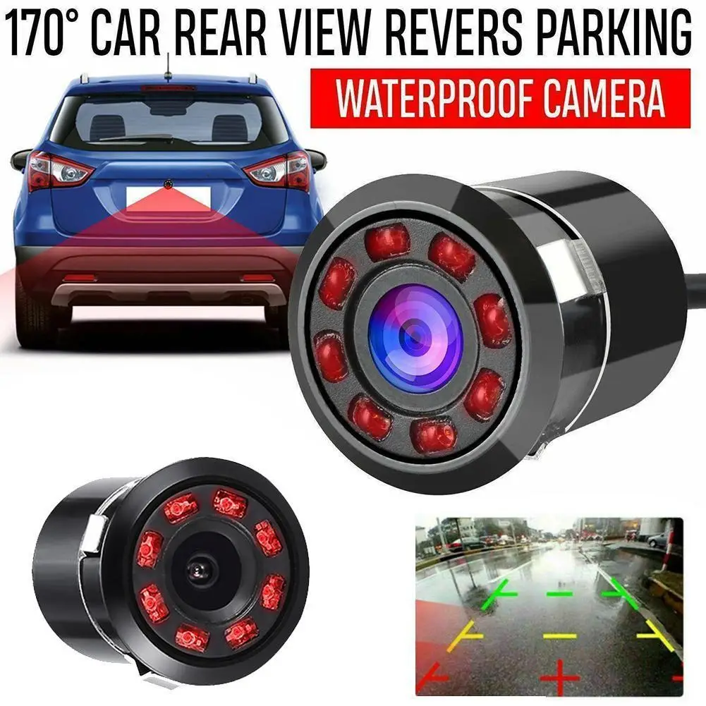 

Car rear view single camera car 18.5 reversing camera infrared high-definition vision with light perforated rear image reve P5C4