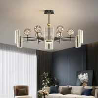 modern creative book ceiling chandelier led fashion nordic black gold for living room dining table lighting decoration chambre