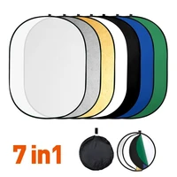 reflector for photo studio photography accessories handhold collapsible portable light diffuser 7 in1 colors reflector