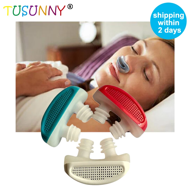 

TUSUNNY 1PC NEW! PM2.5 Patent CPAP Snoring Device Apnea Ventilation Nose Breathing Apparatus Nasal Congestion Clean Air purifier