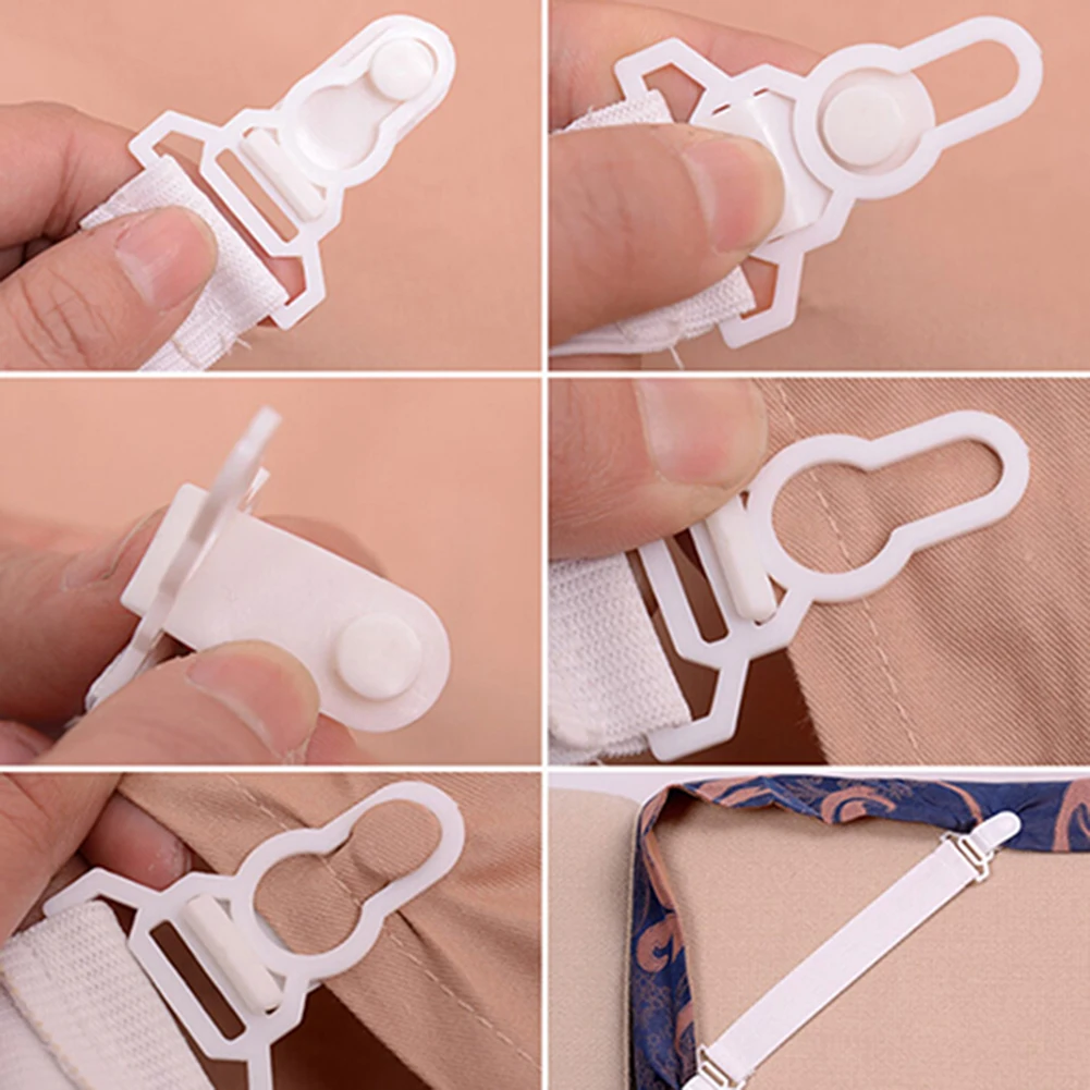 4 Pcs Bed Sheet Mattress Cover Blankets Home Grippers Clip Holder Fasteners Extension Strap Contraction Rope | Дом и сад