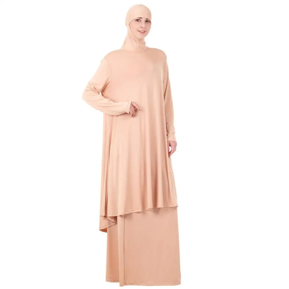 Комплект из двух предметов, Молитвенное платье для мусульманских женщин, комплект из 2 предметов, длинная вуаль и юбка в стиле химар-Парандж... от AliExpress RU&CIS NEW