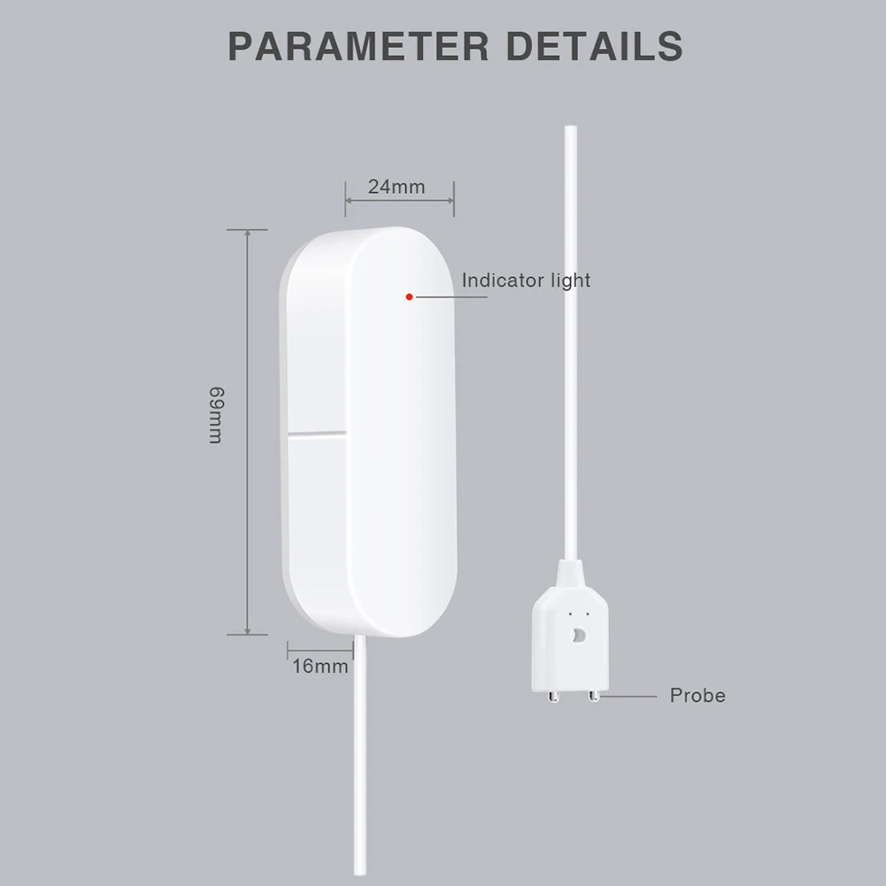 

Graffiti Intelligent Water Leakage Alarm Sensor Overflow Water Level Detector Control Home Security Alarm Type Equipment