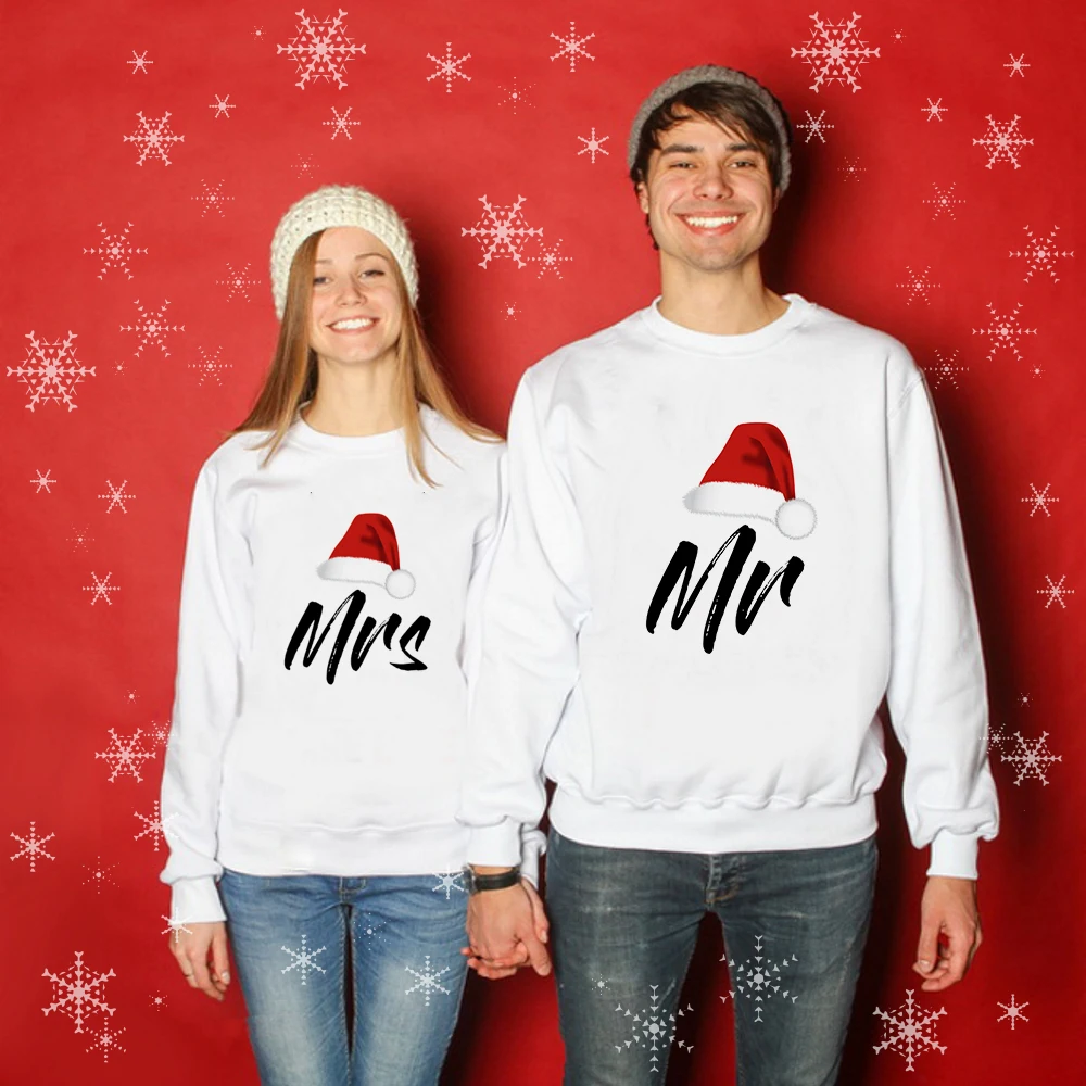 mr & mrs christmas jumpers