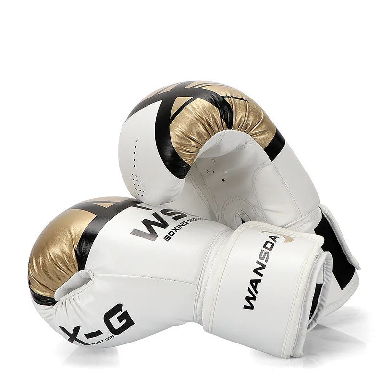 

Боксерские перчатки для взрослых из искусственной кожи, тренировочные митенки для боевых искусств, Mma, Sanda, 4-12 унций