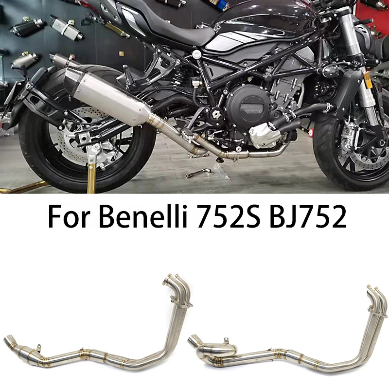 

Для Benelli 752 s BJ752 752 S модифицированный Мотокросс выхлопная труба для мотоцикла передняя звеньевая труба соединительная часть средней трубы