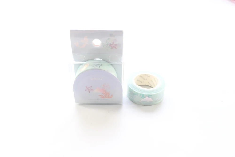 Domikee милый карамельный золотой фольги японский Васи Рулон Ленты kawaii школы ребенок декоративные Скрапбукинг Ремесло дневник Маскировочная лента 15 мм* 5 м