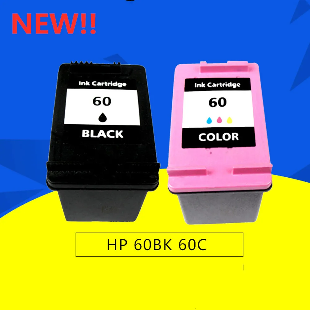 60XL чернильный картридж 60 совместимый для hp photosmart C4780 C4783 C4795 C4799 D110a F2400 с чернилами