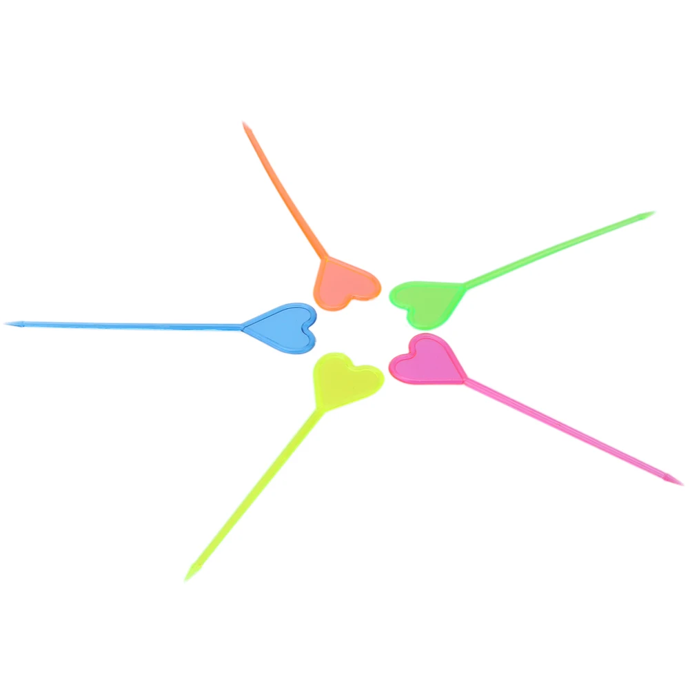 50 шт одноразовые Пластик красочные конфеты любовь сердце стрела Форма плоды