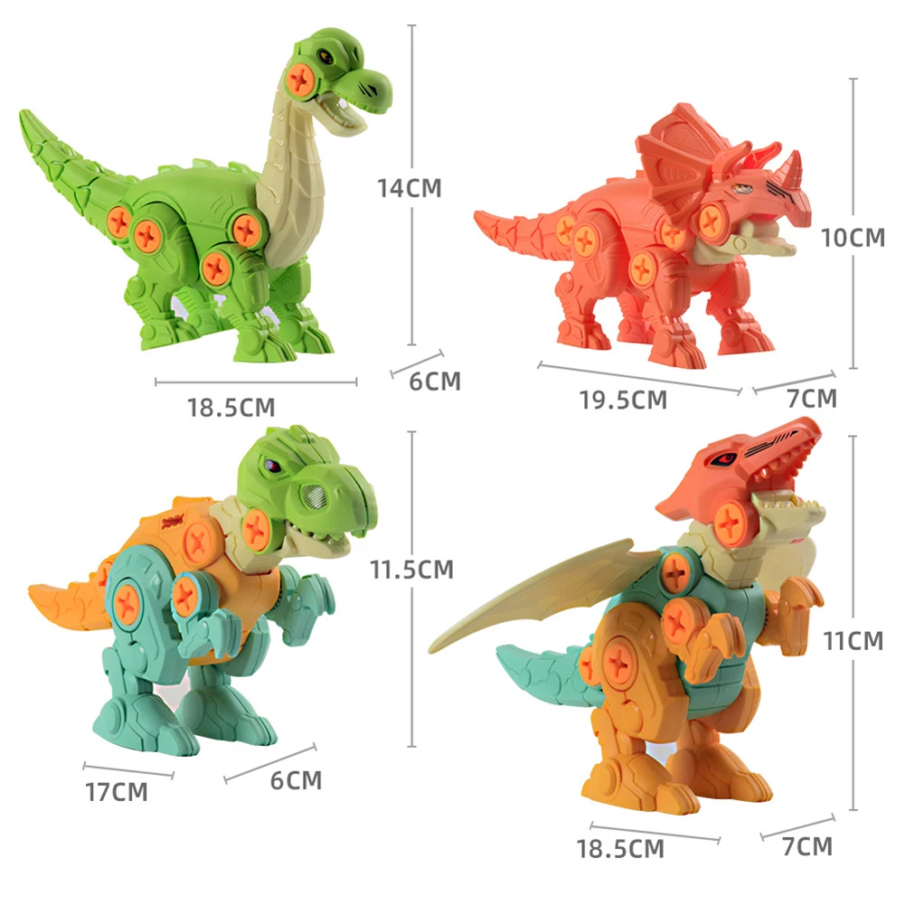 Разборка сделай сам игрушка динозавра мультяшная гайка отвертка Сборная модель