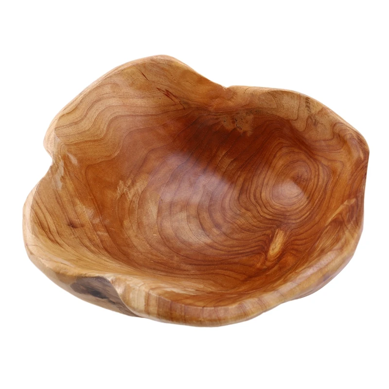 

Household Fruit Bowl Wooden Candy Dish Fruit Plate Wood Carving Root Fruit Plate Wood 20-24 Cm