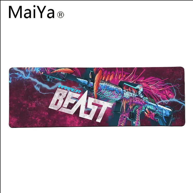 Maiya Top Quality CS GO Hyper Beast DIY Design Pattern Game mousepad Free Shipping Large Mouse Pad Keyboards Mat | Компьютеры и офис