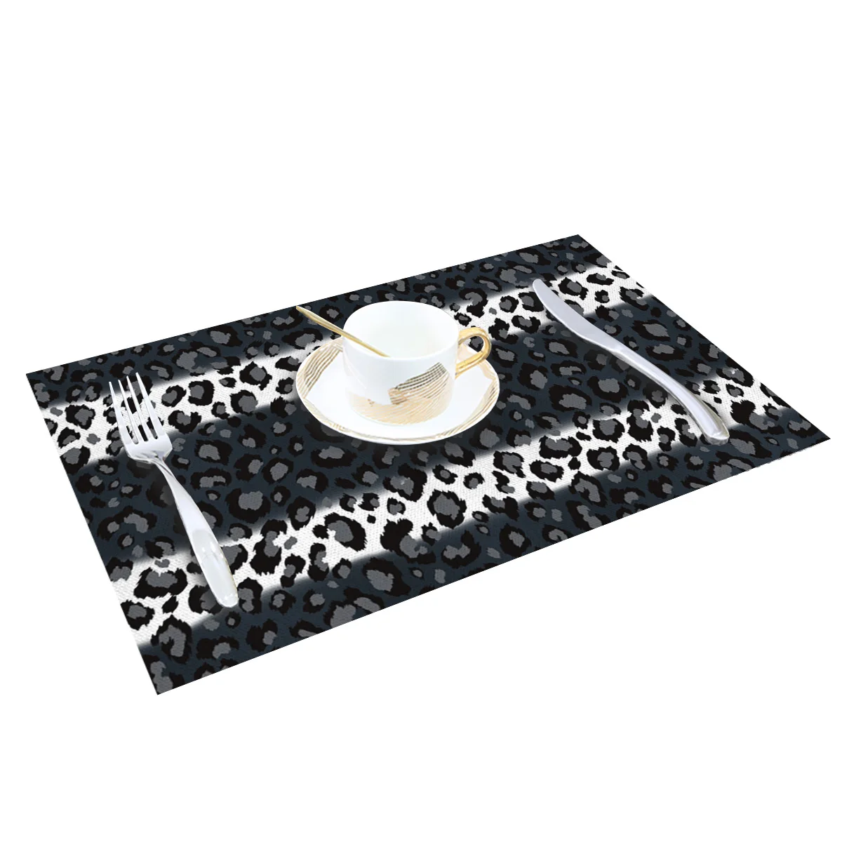 4/6 шт. коврики в полоску с леопардовым принтом|Коврики и подложки| |