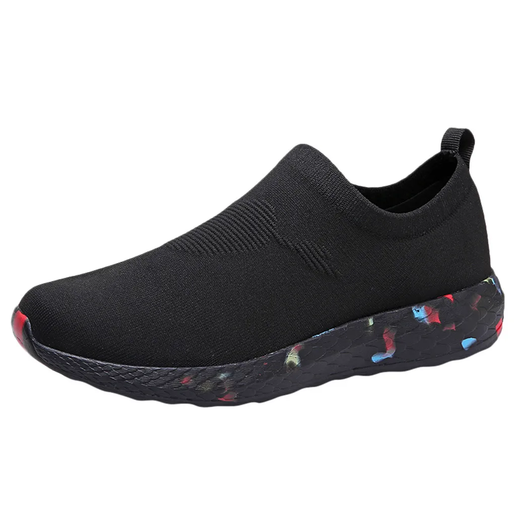 

New Men's Slip-on Lightweight Vulcanized Shoes Summer Breathable Men's Sports Shoes Non-slip Solid Color Casual Shoes#g30