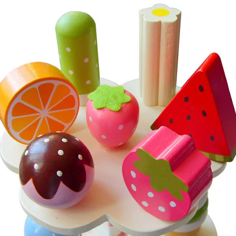 Детские игрушки Моделирование магнитное Мороженое деревянные ролевые игры