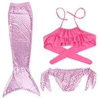 cosplay mermaid tail swimsuit for girls zeemeerminst kids bikini beach mermaid costume tail underwear fantasia