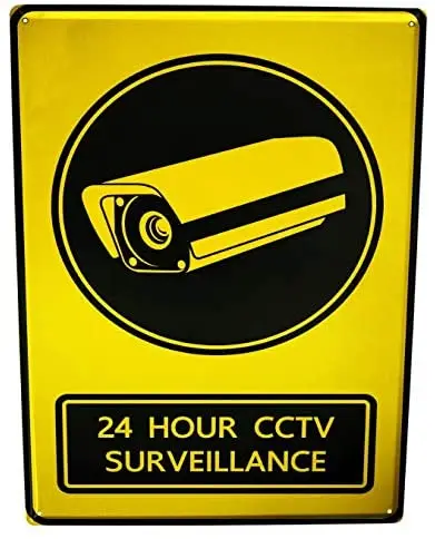 

Sheet Metal Signs Warning Signs Prohibition Signs 24 Hours CCTV