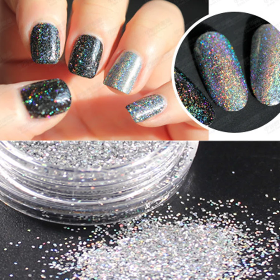 1 шт. Сделай Сам Темно Фиолетовый Блестящий акриловый порошок для ногтей Гель лак