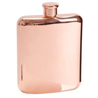 newest rose gold 6 oz stainless steel vodka hip flask flask for alcohol bottle liquor whiskey bottle groomsmen gifts with funnel