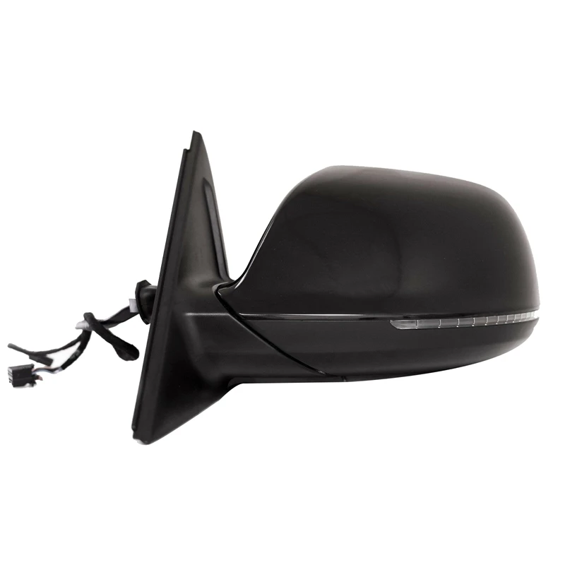 

Left Side Mirror Rear View Mirror Assembly Black for 2009-15 - Q5 Heated Blinker Power Folding BSM 11Pin 8R1857409K