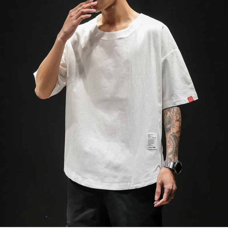

Short-sleeved men's t-shirt casual breathable half-sleeved top 3298