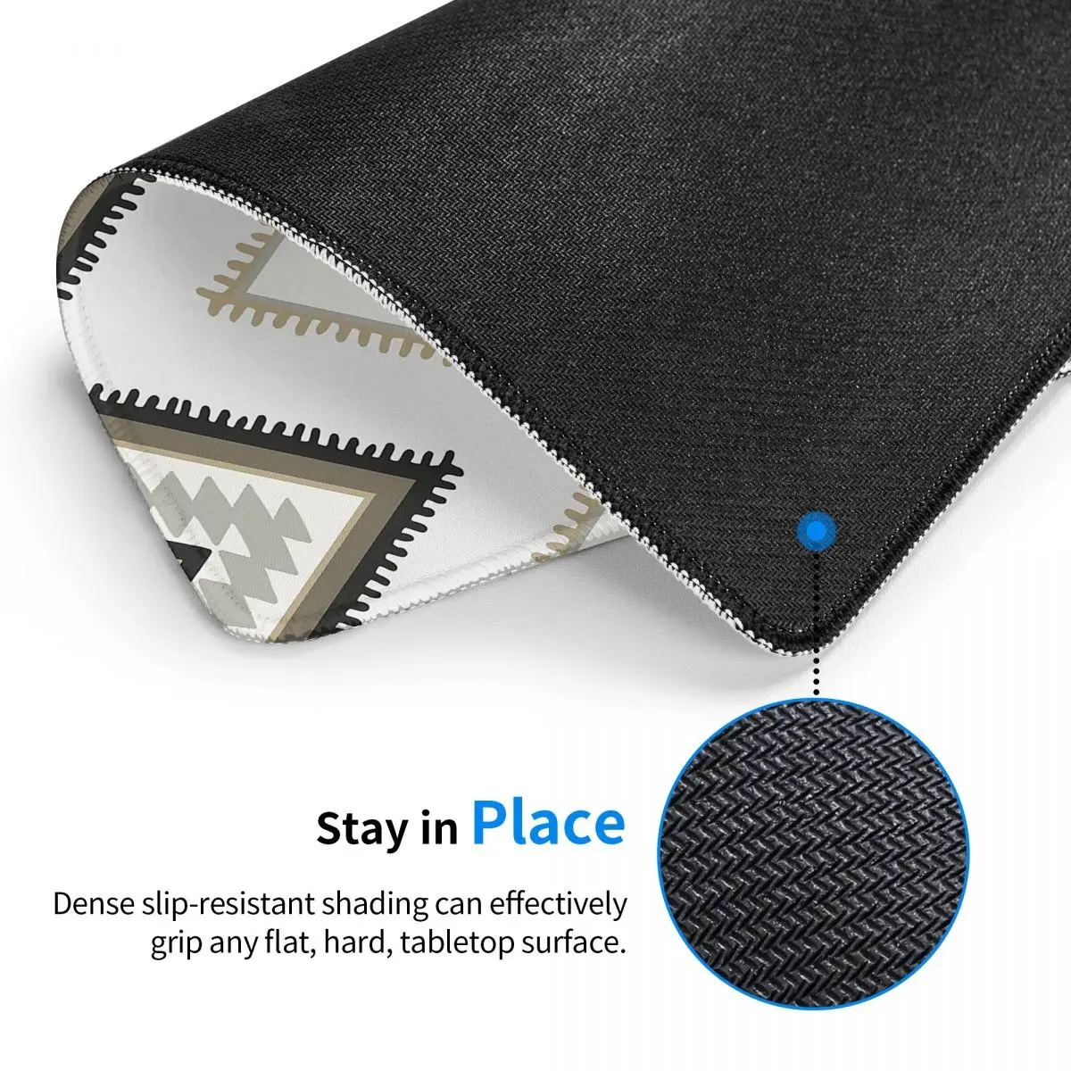 Бежевый винтажный коврик для мыши в ацтекском стиле турецкий килим Навахо