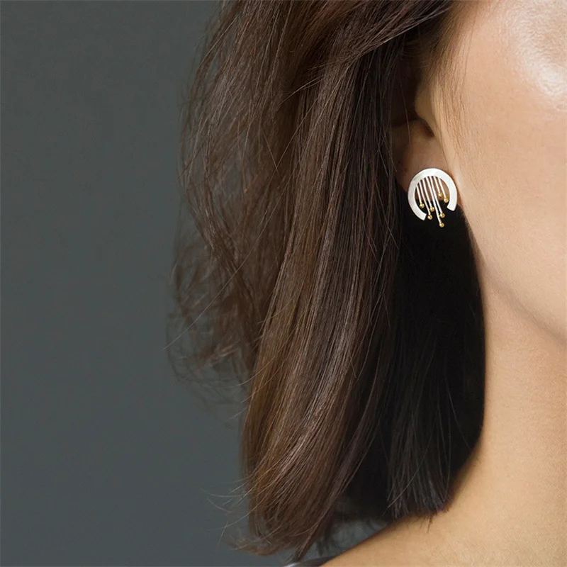 Женские серьги-гвоздики INATURE современные серьги из стерлингового серебра 925