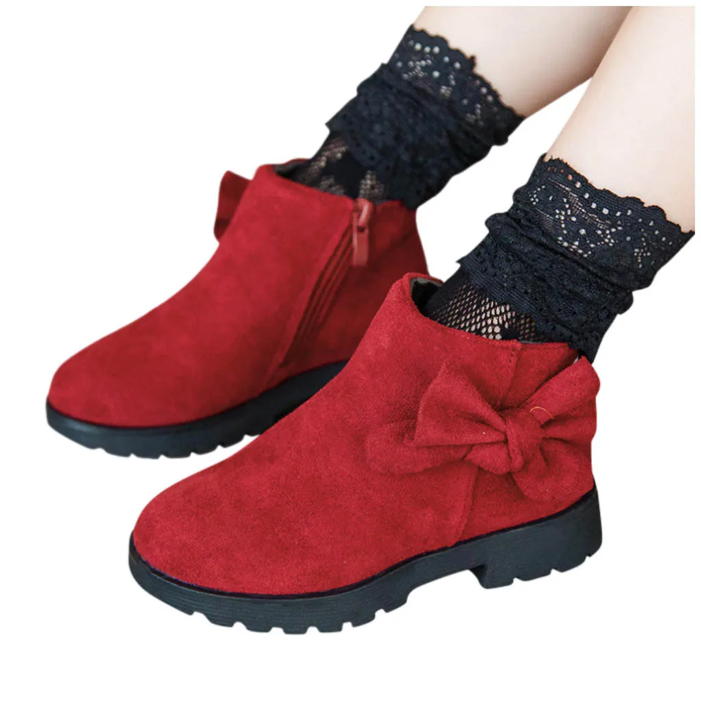 Новинка Обувь с плюшевой подкладкой для маленьких детей Модные детские зимние