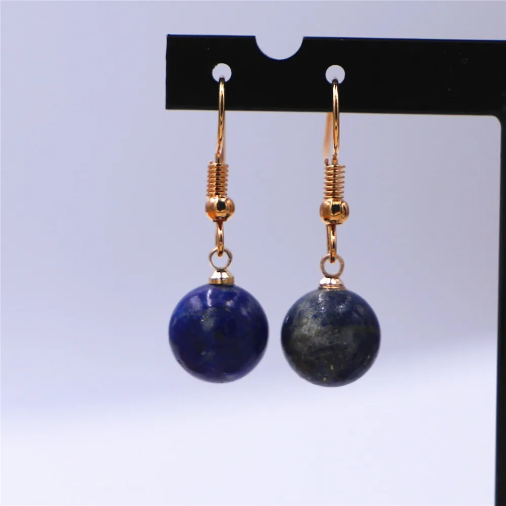 

Wholesale Natural Stone Tiger Eye Pink Purple Round Stud Earrings, Fashion Earrings, Suitable for Women's Jewelry