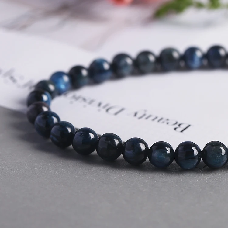Синий Кианит Beads7-8mm выбрать размер круглый синий цвет цена мужские ожерелья Подвески Аксессуары для изготовления ювелирных изделий