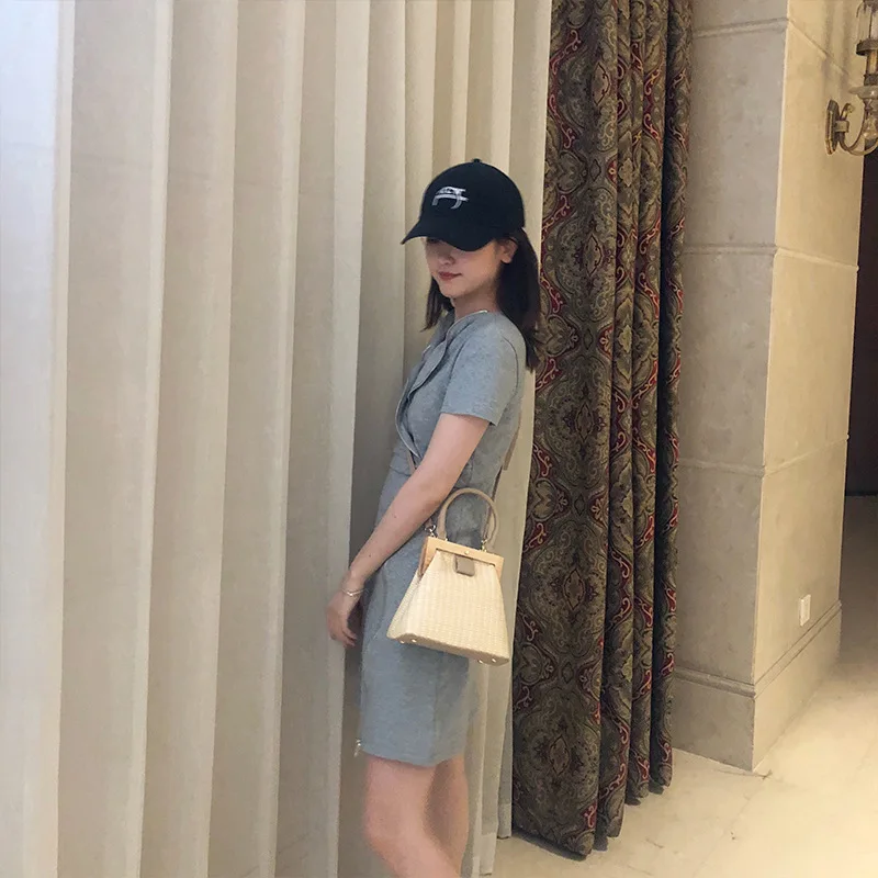 Женская сумка 2019 Новая летняя модная на одно плечо Наклонная Сумка с деревянным